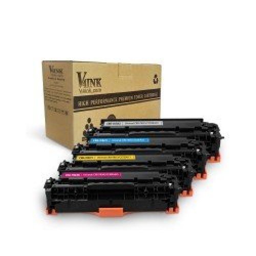 Canon 118 Compatible Toner Cartridge Set 4 Pack (Black+Cyan+Magenta+Yellow)