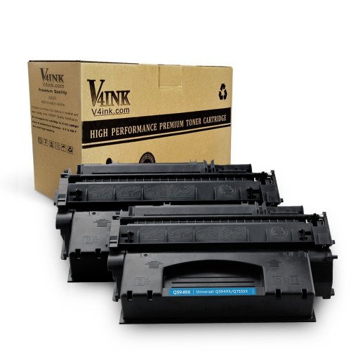 Compatible 2 Pack HP 49X Q5949X Black Toner Cartridge