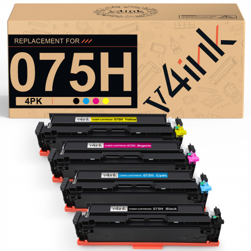 Canon 075H Toner Cartridges 4 Color Set