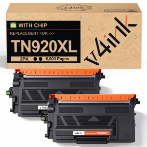v4ink Compatible Brother TN920XL High Yield Black Toner Cartridge - 2 Packs