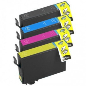 v4ink Epson 812XL T812XL Remanufactured High-Yield Ink Cartridges 4-Piece Combo Pack