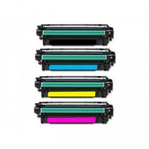 v4ink Compatible Toner Replacement for HP 507X (CE400X CE401A CE402A CE403A) Toner Cartridge Set of 4