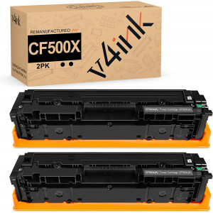 v4ink HP 202X CF500X Remanufactured High Yield Black Toner Cartridges 2 Packs v4ink HP 202X CF500X Remanufactured High Yield Black Toner Cartridges 2 Packs