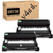 v4ink Brother DR730 Comaptible Drum Unit (Not Toner) - 2 Pack