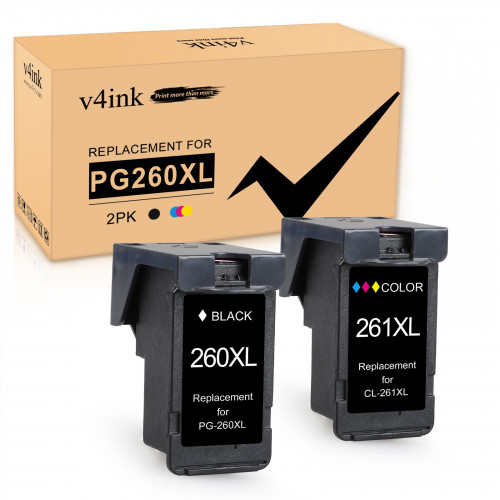 v4ink remanufactured canon 260 xl and 261 xl