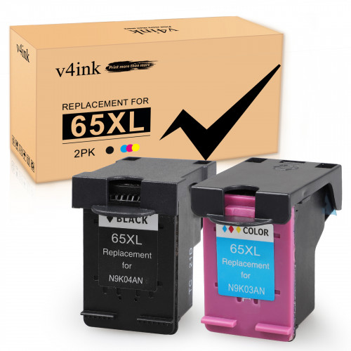 Remanufactured HP 65XL ink Cartridges 2 Pack
