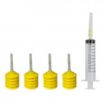 v4ink BENTSAI Water-Based HFE-2003 Refill  Ink Cartridge for B80 Handheld printer, Yellow, 4 Bottles(with chips)