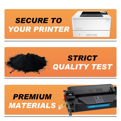 2 Packs Compatible HP 26X CF226X Black Toner Cartridge