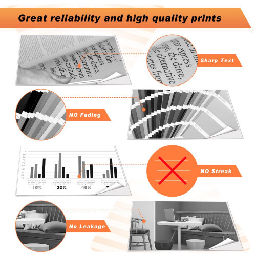 4 Pack Compatible Hp 80X CF280X High Yield Black Toner Cartridge