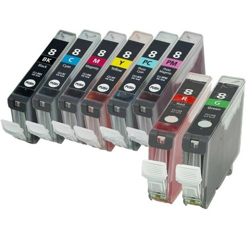 2 Pack Compatible Canon CLI-8 PC & PM Ink Cartridges For PIXMA Pro9000