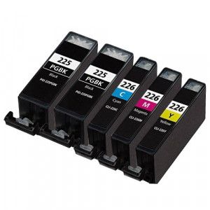 Canon PGI-225 Compatible High-Yield ink Cartridges 5-Piece Combo Pack Canon PGI-225 Compatible High-Yield ink Cartridges 5-Piece Combo Pack