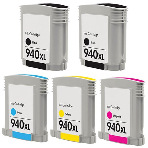 HP 940XL High-Yield ink Cartridges 5-Piece Combo Pack