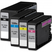 Canon PGI-1200xl Compatible Ink Cartridge 4-Piece Combo Pack