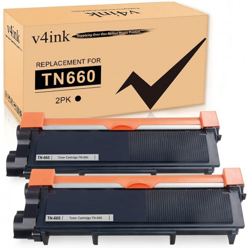 4 High Yield TN660 TN630 Black Toner Cartridge HL-L2300D For Brother DCP-L2540DW 