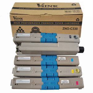 OKI C17 C330 Compatible Toner Cartridge - 4 Packs