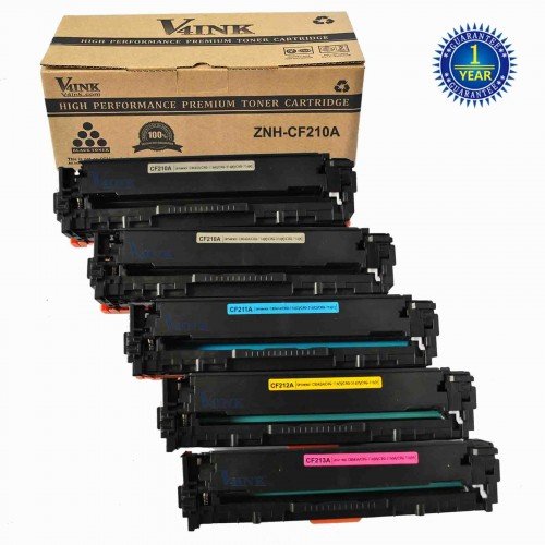 HP CF210A Compatible Toner Cartridge - 5 Packs