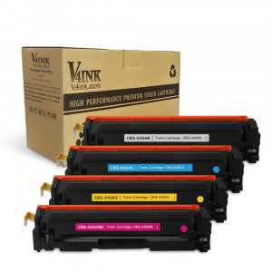 Canon 045H Compatible High Yield Toner Cartridge 4 Color Set (Black+Cyan+Magenta+Yellow)