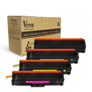 Canon 046H Compatible KCMY Toner Cartridge 4 Color Set, High Yield