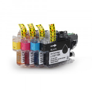 Brother LC3011 Compatible Ink Cartridges New Replacement - 4 color set Brother LC3011 Compatible Ink Cartridges New Replacement - 4 color set