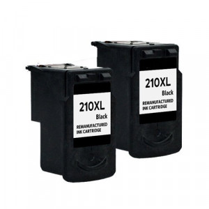 v4ink Canon PG-210XL Remanufactured High Yield Black Ink Cartridges 2 Pack v4ink Canon PG-210XL Remanufactured High Yield Black Ink Cartridges 2 Pack