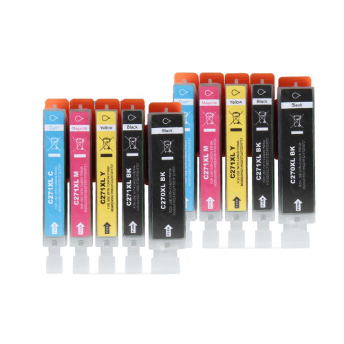  Canon PGI-270XL CLI-271XL Compatible Ink Cartridges - 10 Packs