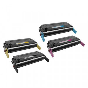 HP 645A (C9730A C9731A C9732A C9733A) Remanufactured Toner Set, 4 Packs