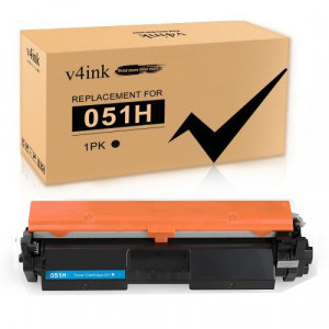 v4ink Canon 051H New Compatible  Toner Cartridge Black High Yield Ink - 1 Pack  (2169C001)
