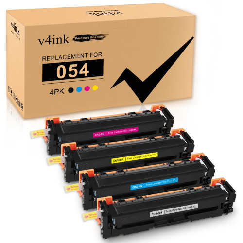 v4ink 054  Compatible Canon 054 Toner Cartridges 4 Pack