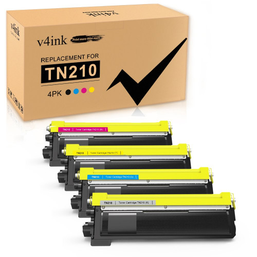 Compatible Brother TN210 Toner Cartridges 4 Pack