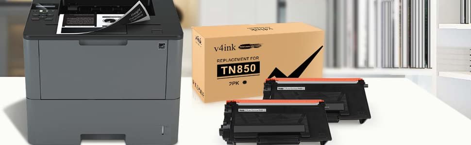 v4ink TN850 TN820 Toner Cartridge - 2 Pcs
