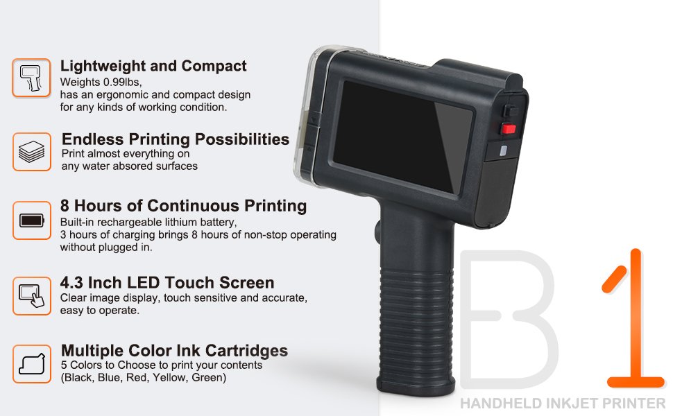 v4ink BENTSAI Portable Handheld Mobile Inkjet PrinterB1
