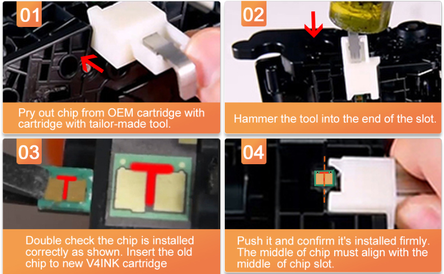 CF258A toner chip-installation instruction