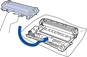 replace dr730 drum unit step 5