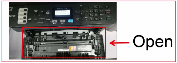 reset tn760 toner cartridge step 1