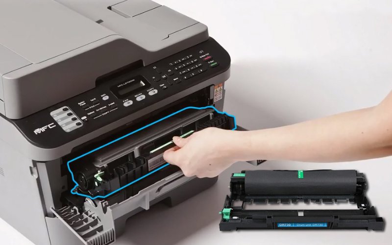 How To Solve Brother MFC-L2710DW Printer, Replace Toner, Toner Low, Toner  End